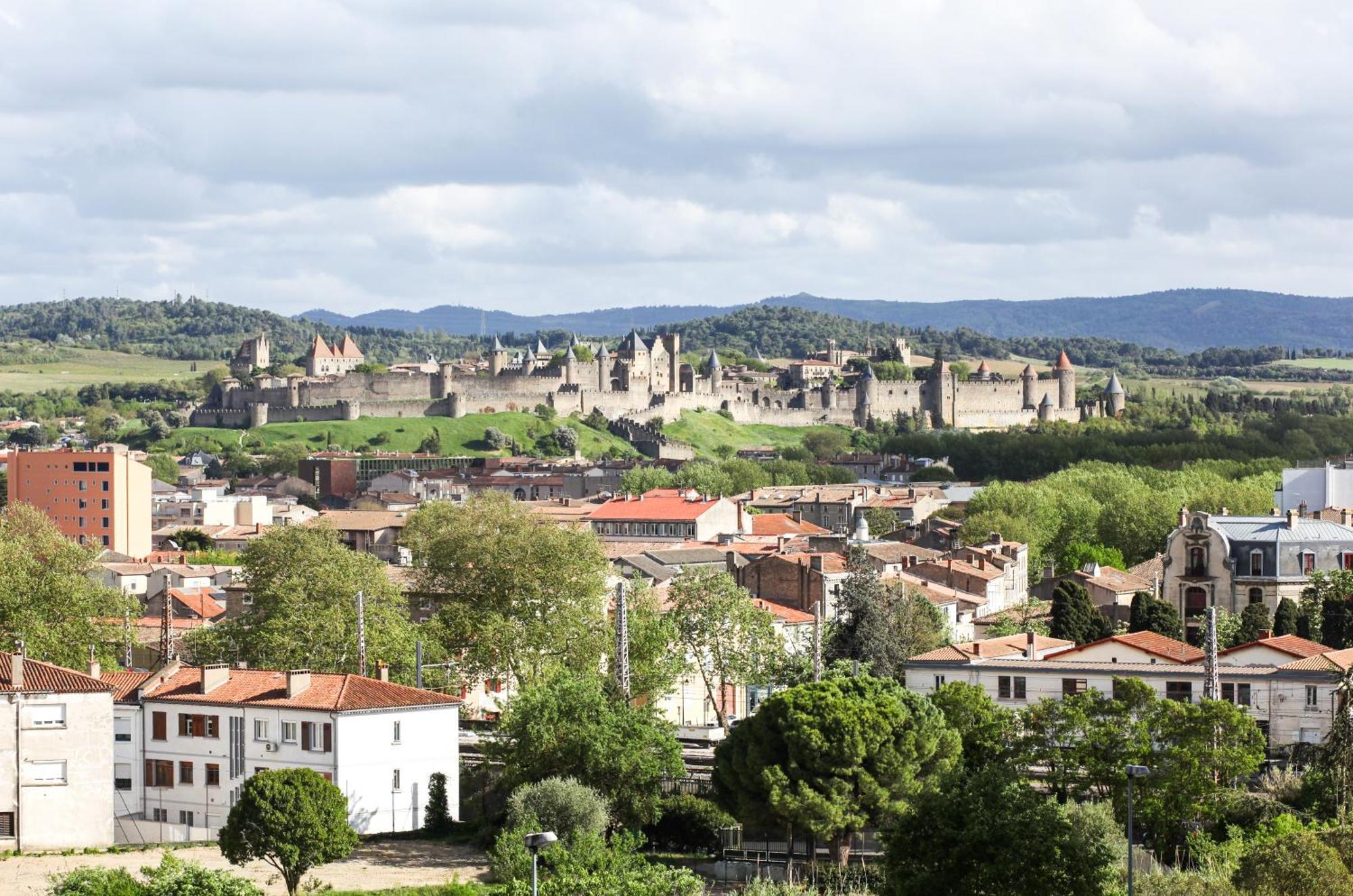 Studio Avec Parking Vue Sur La Cite De Carcassonne Exterior foto